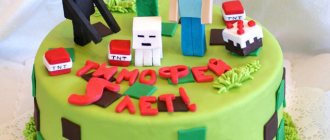 Фигурки майнкрафт из мастики