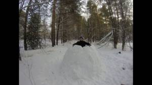 как построить иглу из снега