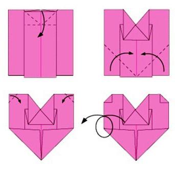 как сделать из оригами сердце