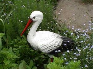 Аист из гипса своими руками. Уроки для новичков: делаем белоснежного ...