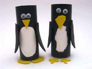 подставка из картона пингвин фото